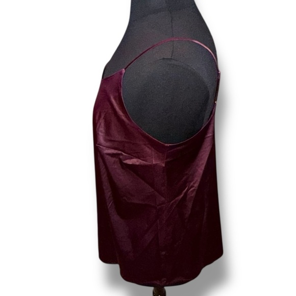 LANE BRYANT Satin Cami - Burgundy Plus 16 - Picture 4 of 13